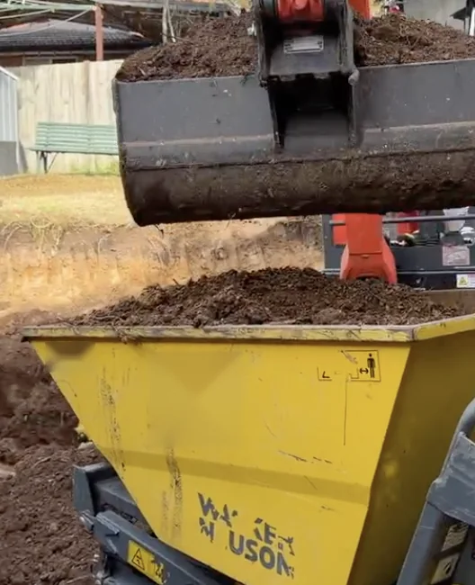 Tracked mini dumper