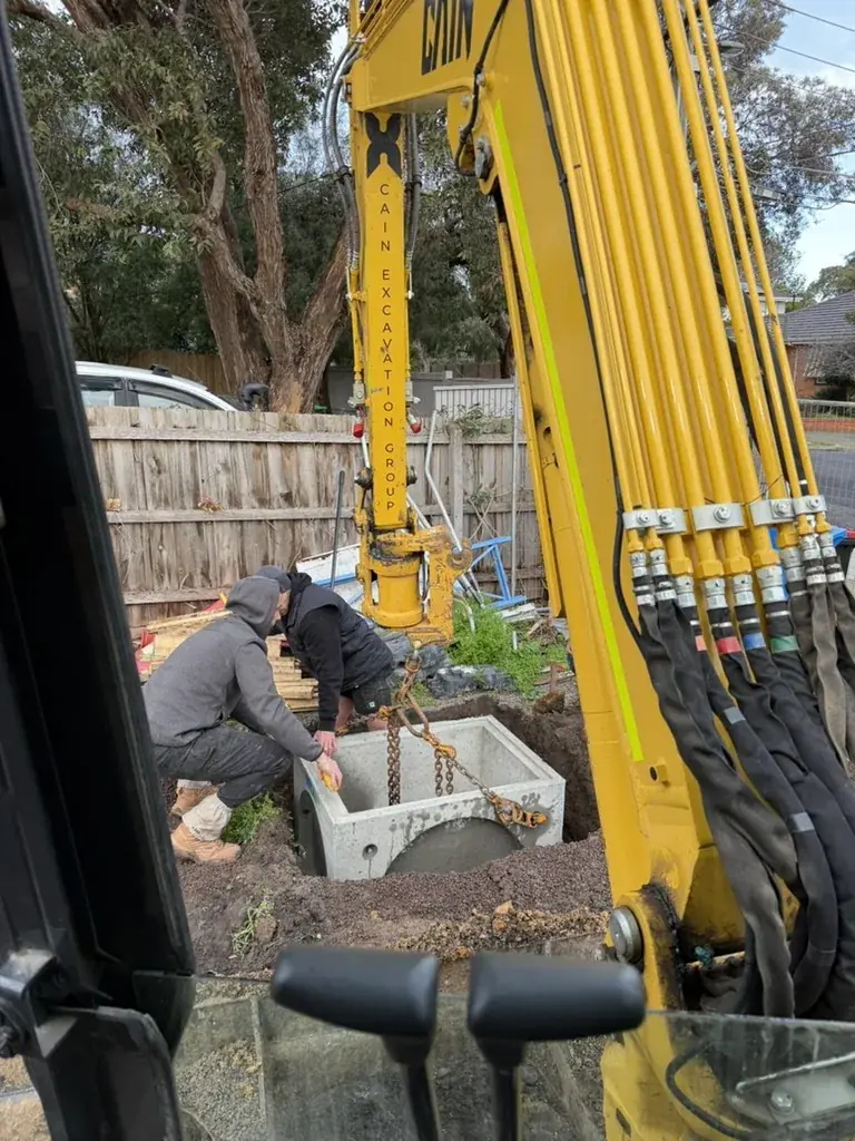 Stormwater pits and drainage