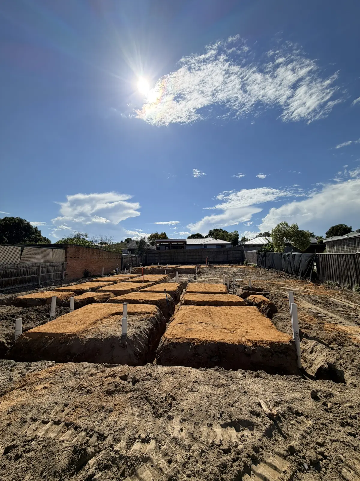 Waffle pod raft slab preparation